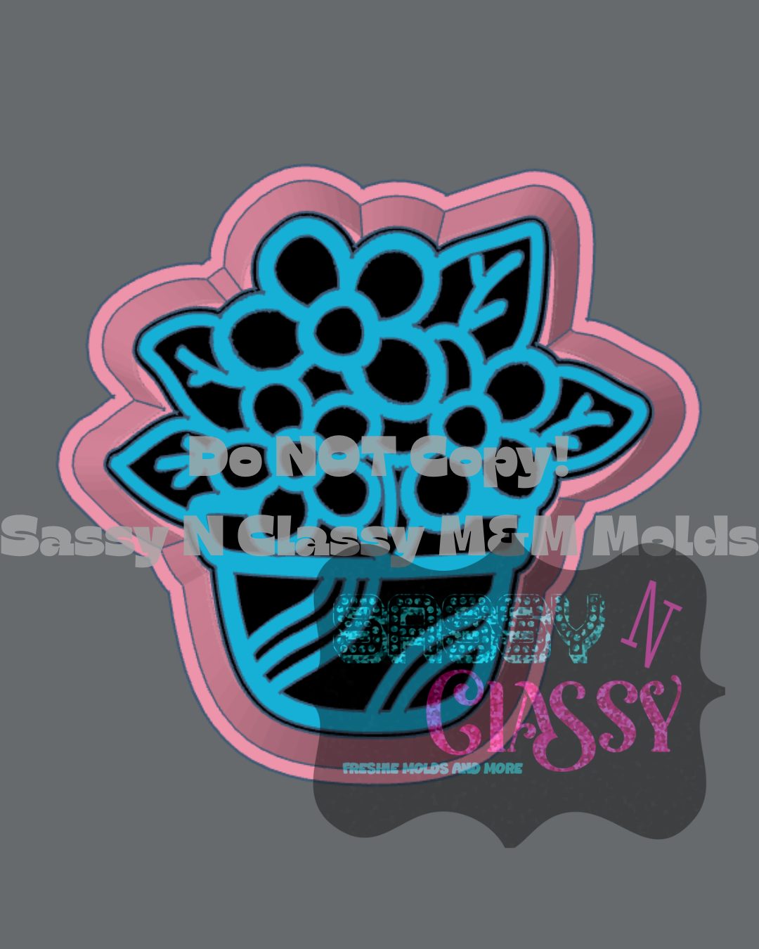 Groovy Flower Pot Freshie Mold