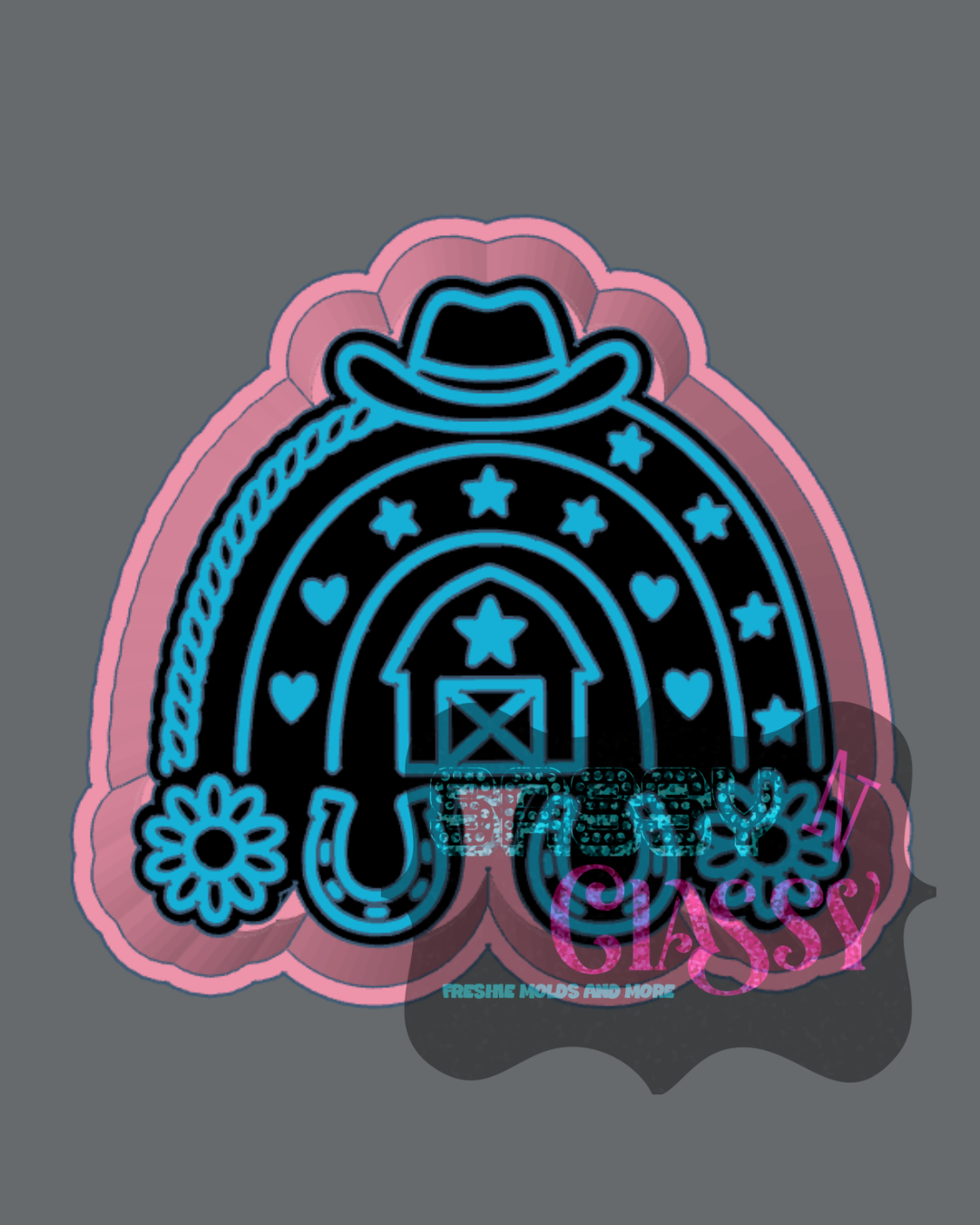 Western Rainbow Freshie Mold