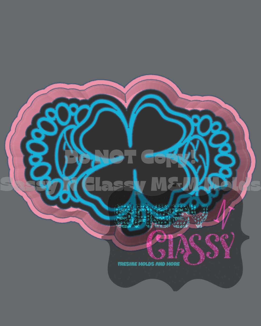 Concho Clover Freshie Mold