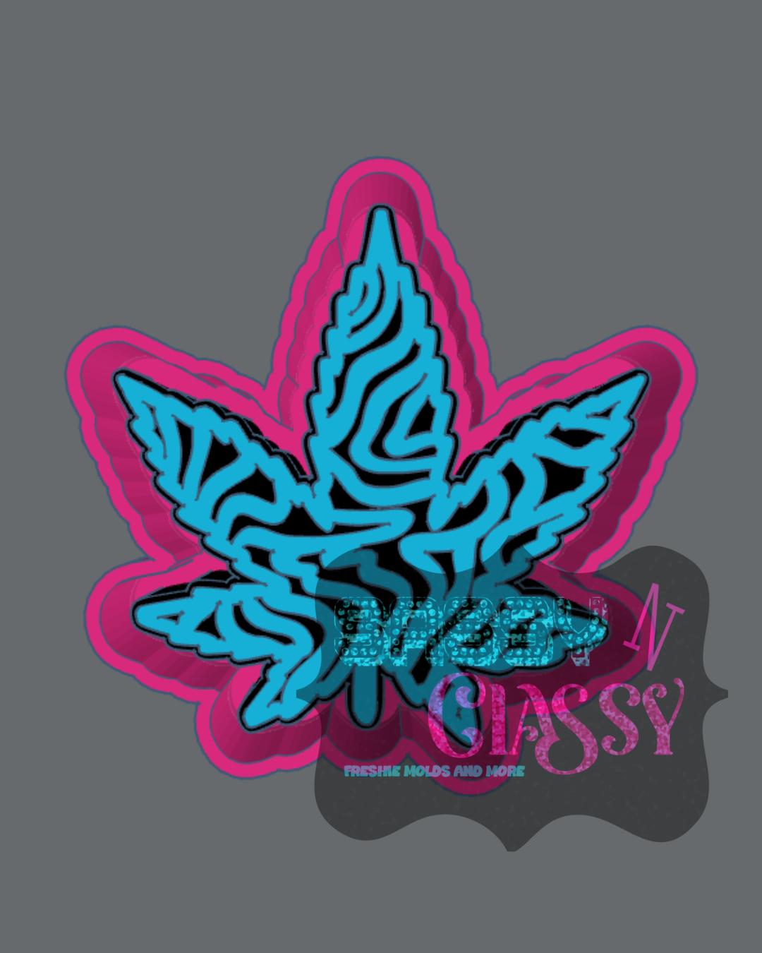 Trippy Weed Freshie Mold