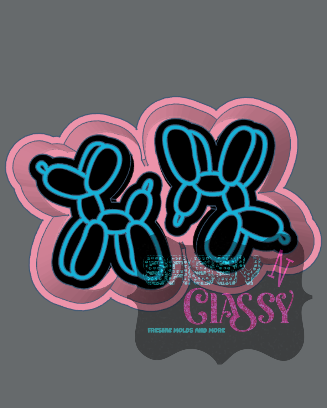 Balloon Dog Vent Freshie Mold