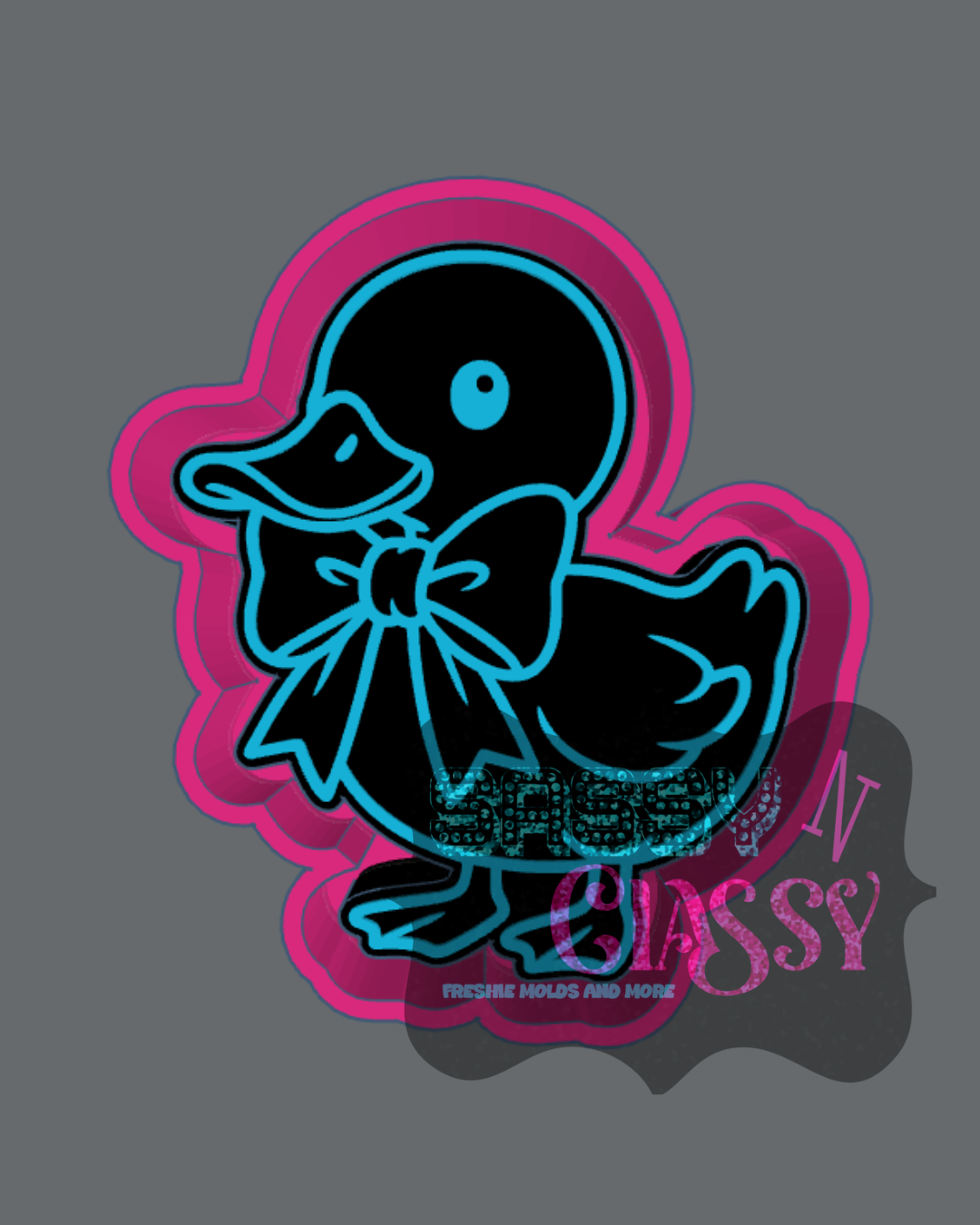 Duck with Bow Freshie Mold