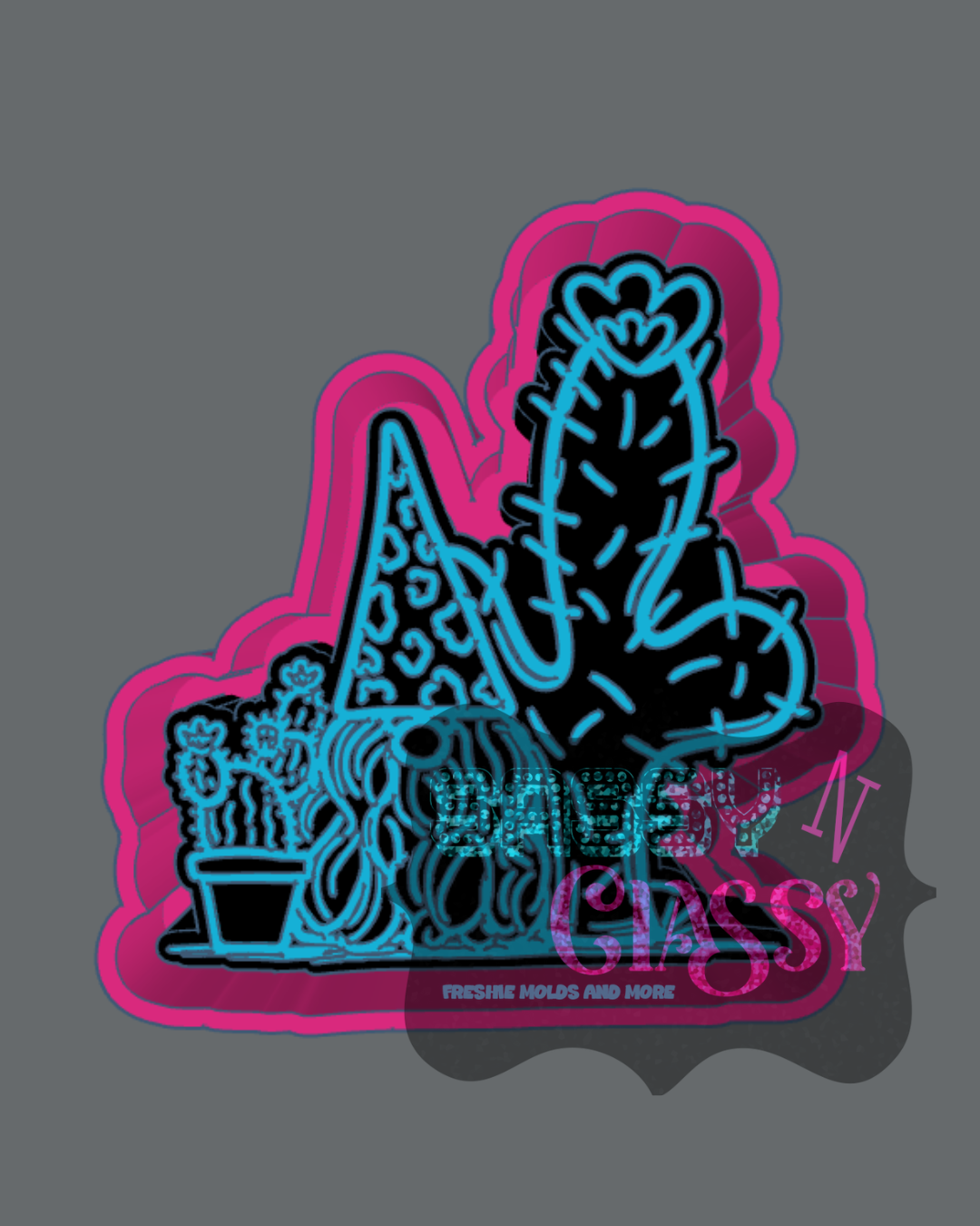 Cactus Gnome Freshie Mold by Danielle