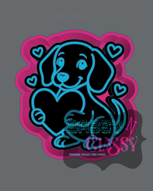Valentine Dachshund Freshie Mold