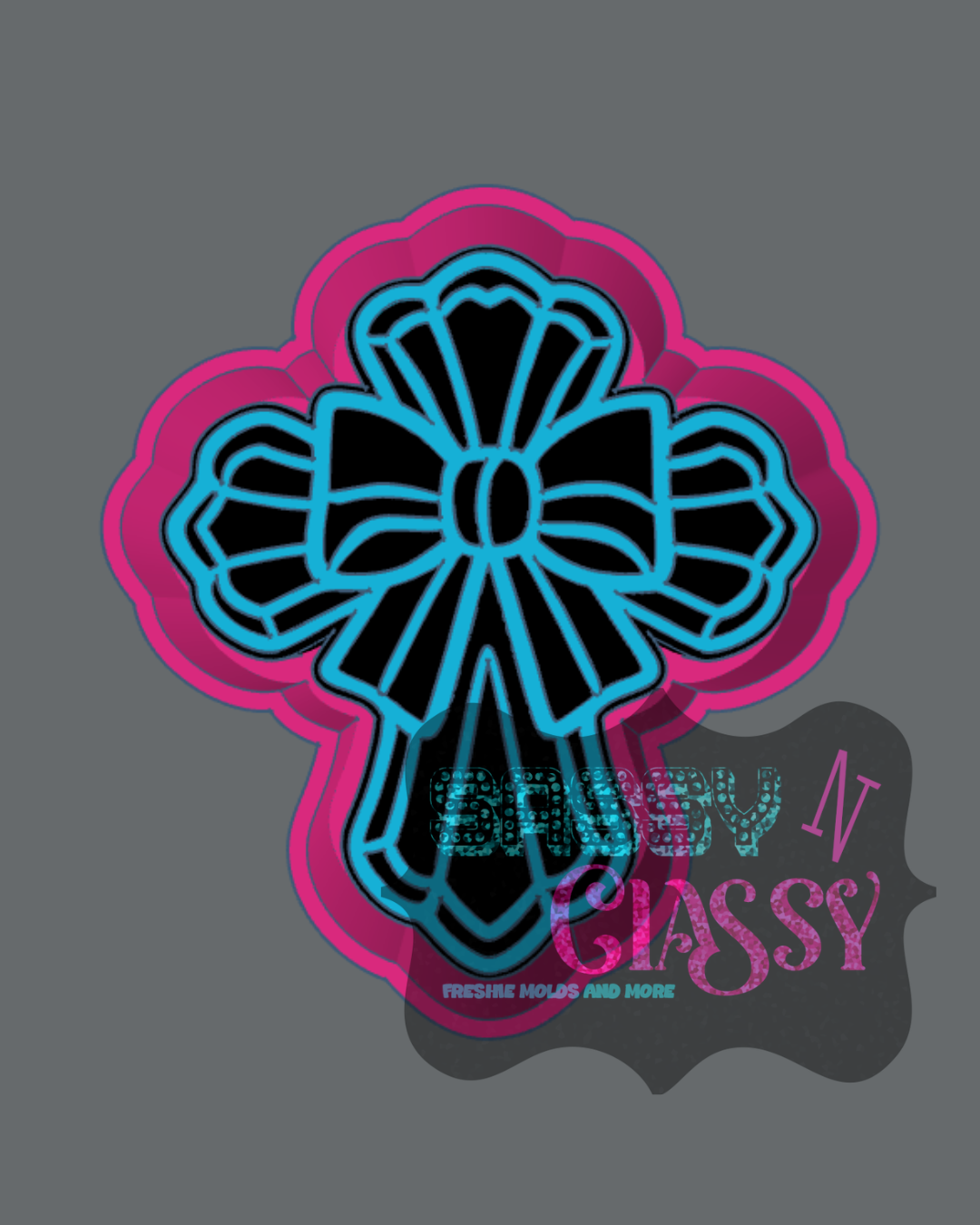 Cross Stained Glass Freshie Mold