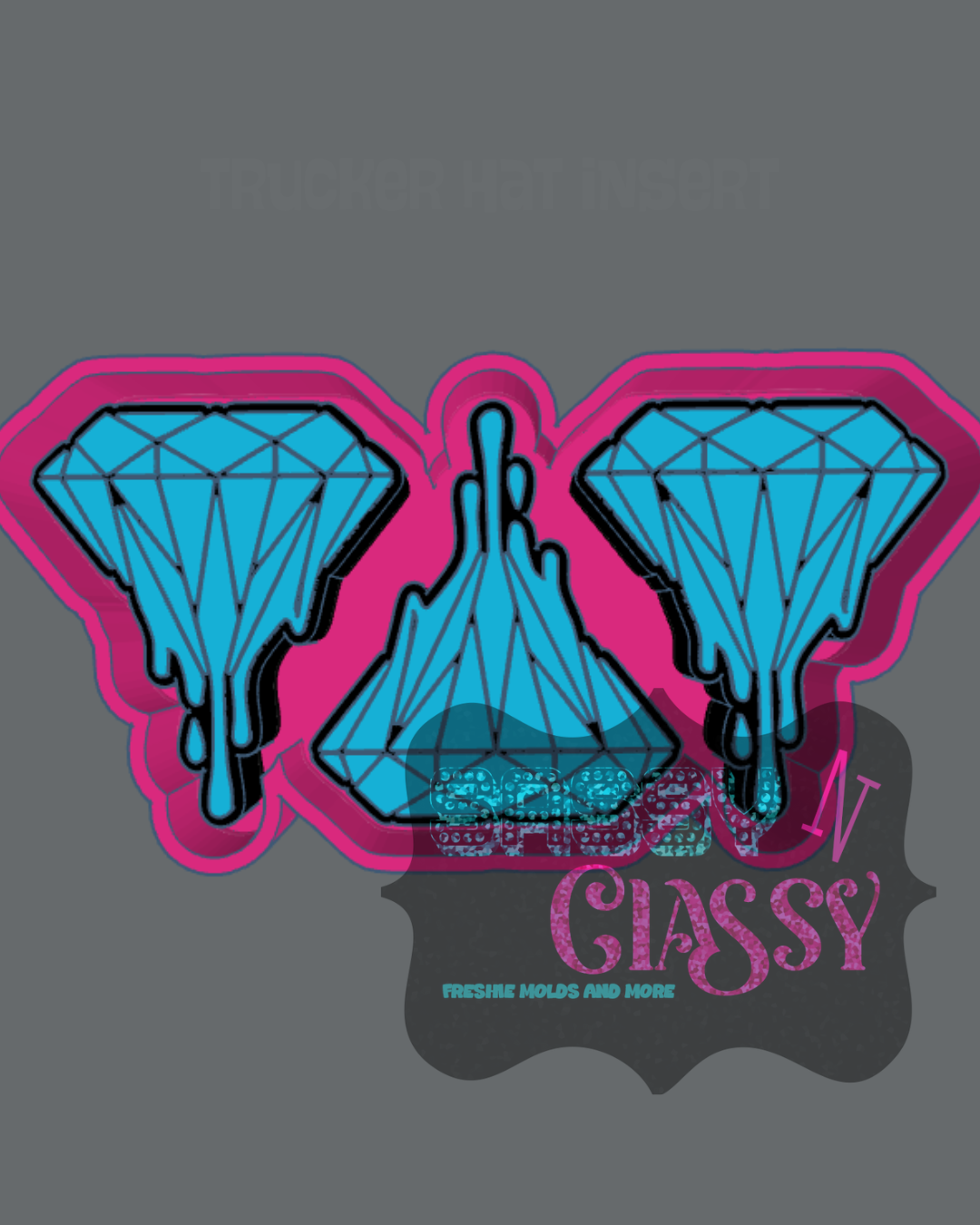 Drippy Diamond Sample Tray Freshie Mold