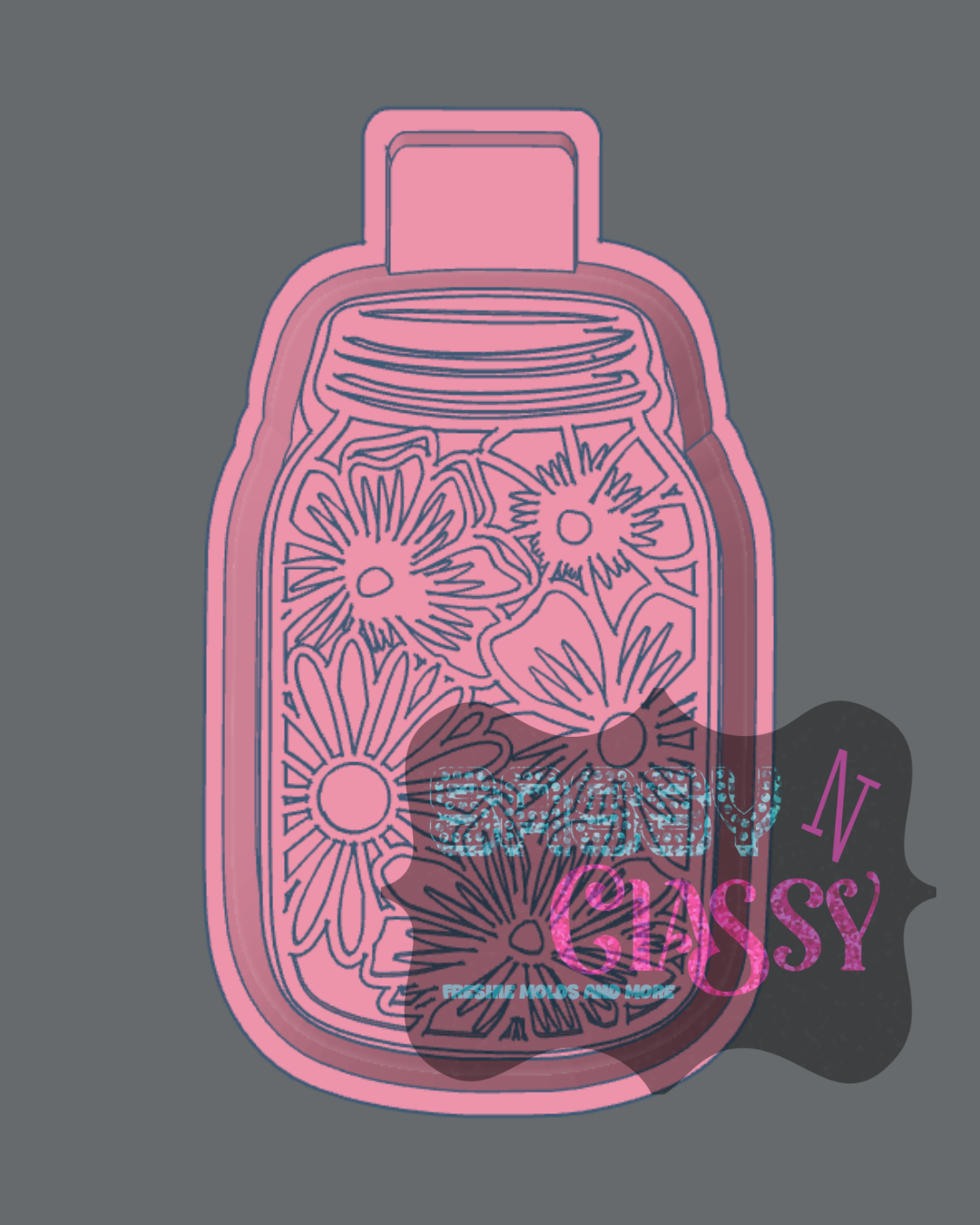 Jar of Flowers Freshie Mold