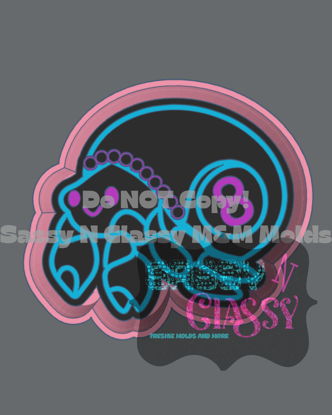 8 ball Hermit Crab Freshie Mold ***SNC Exclusive***