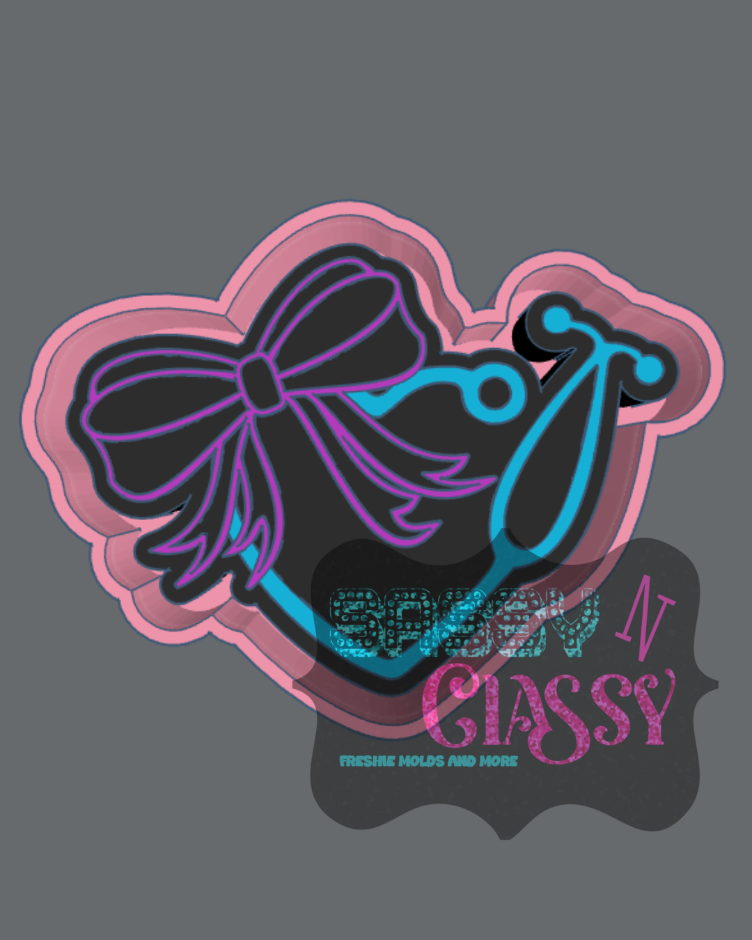 Stethoscope with Bow Freshie Mold