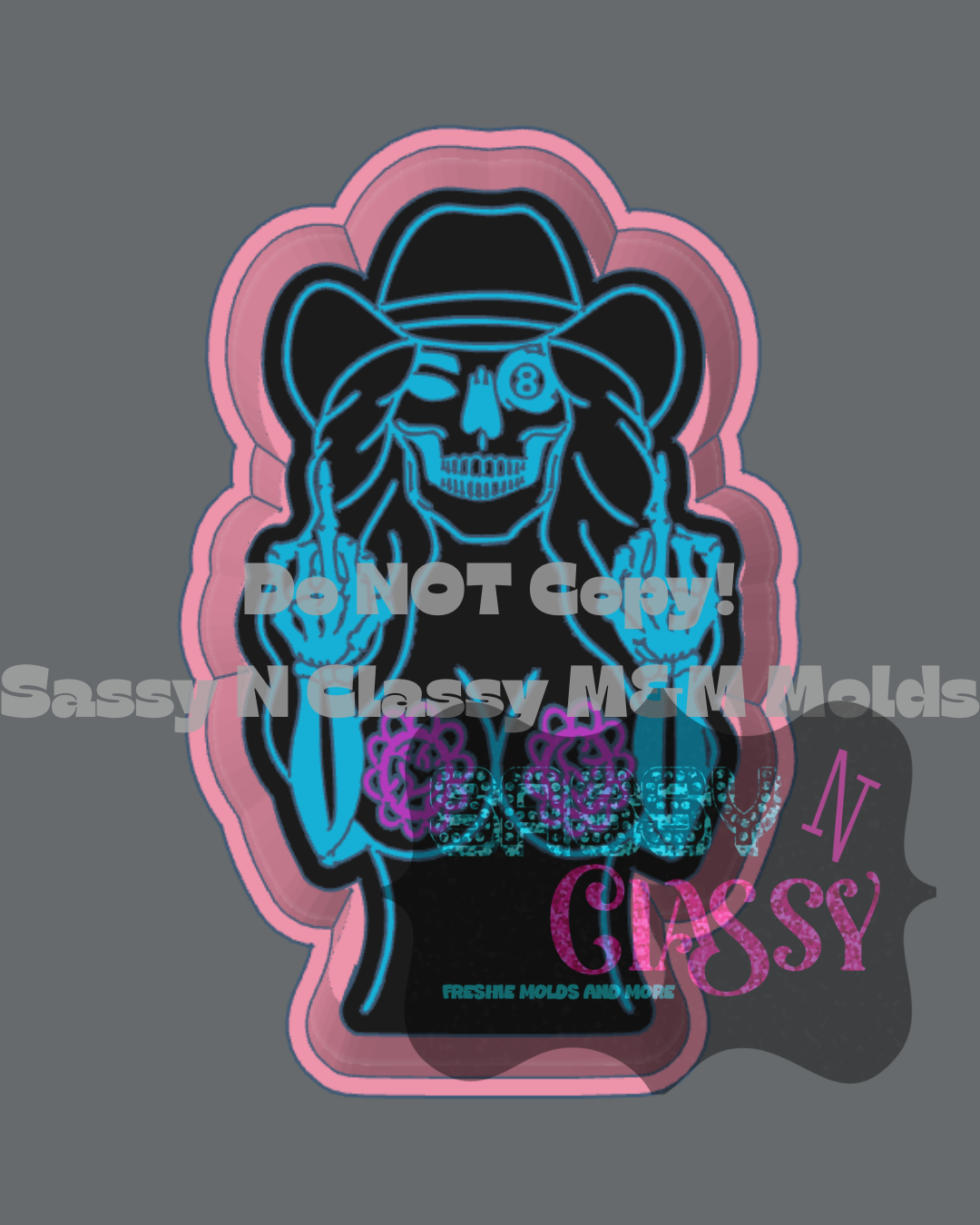 Pissed Off Cowgirl Freshie Mold ***SNC Exclusive***