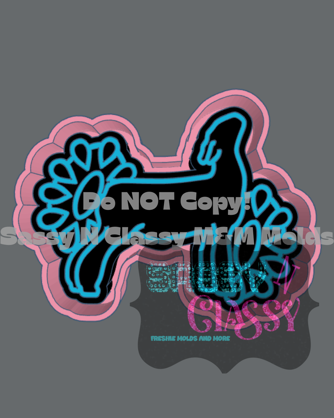 Lamb Concho Out Freshie Mold