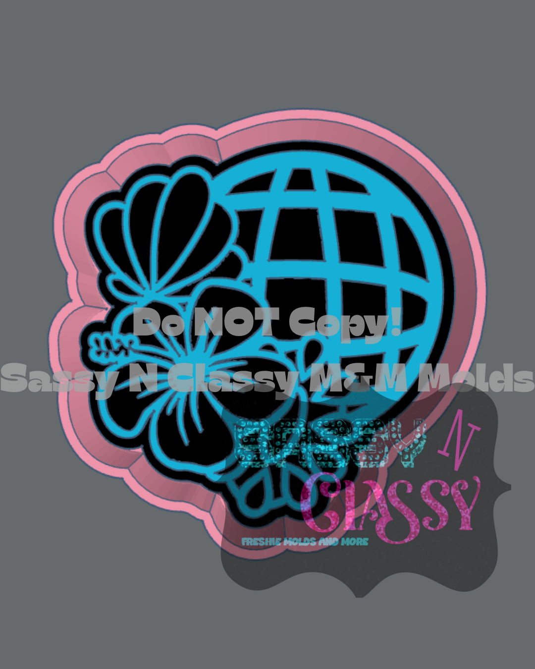 Coastal Disco Ball Freshie Mold