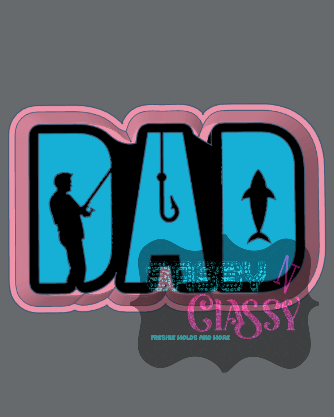 Fishing Dad Freshie Mold