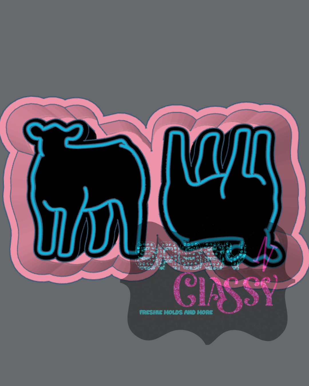 Cow Vent Freshie Mold