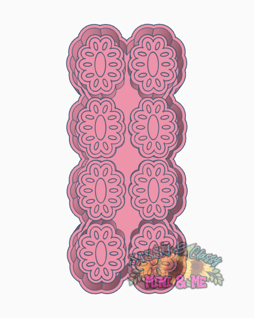 Large Concho Wax Melt Mold