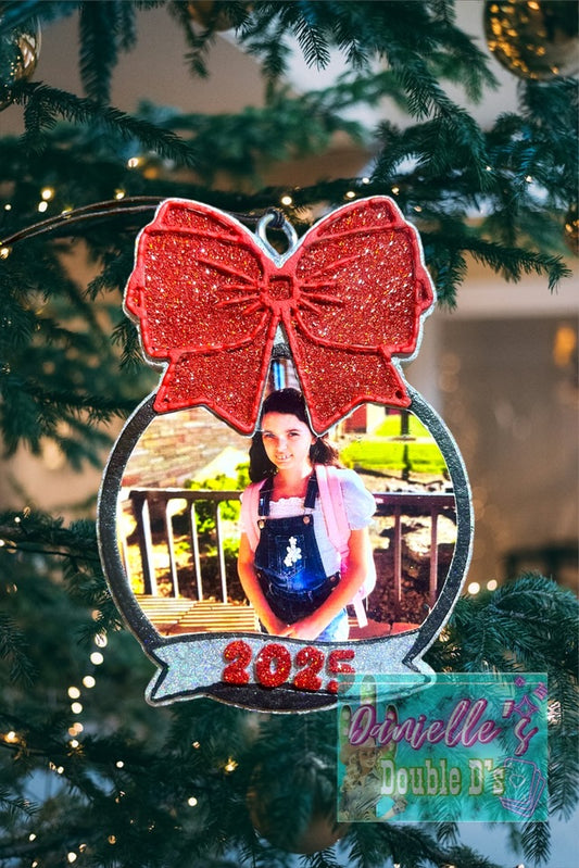 Christmas Ornament with Year Insert Freshie Mold by Danielle