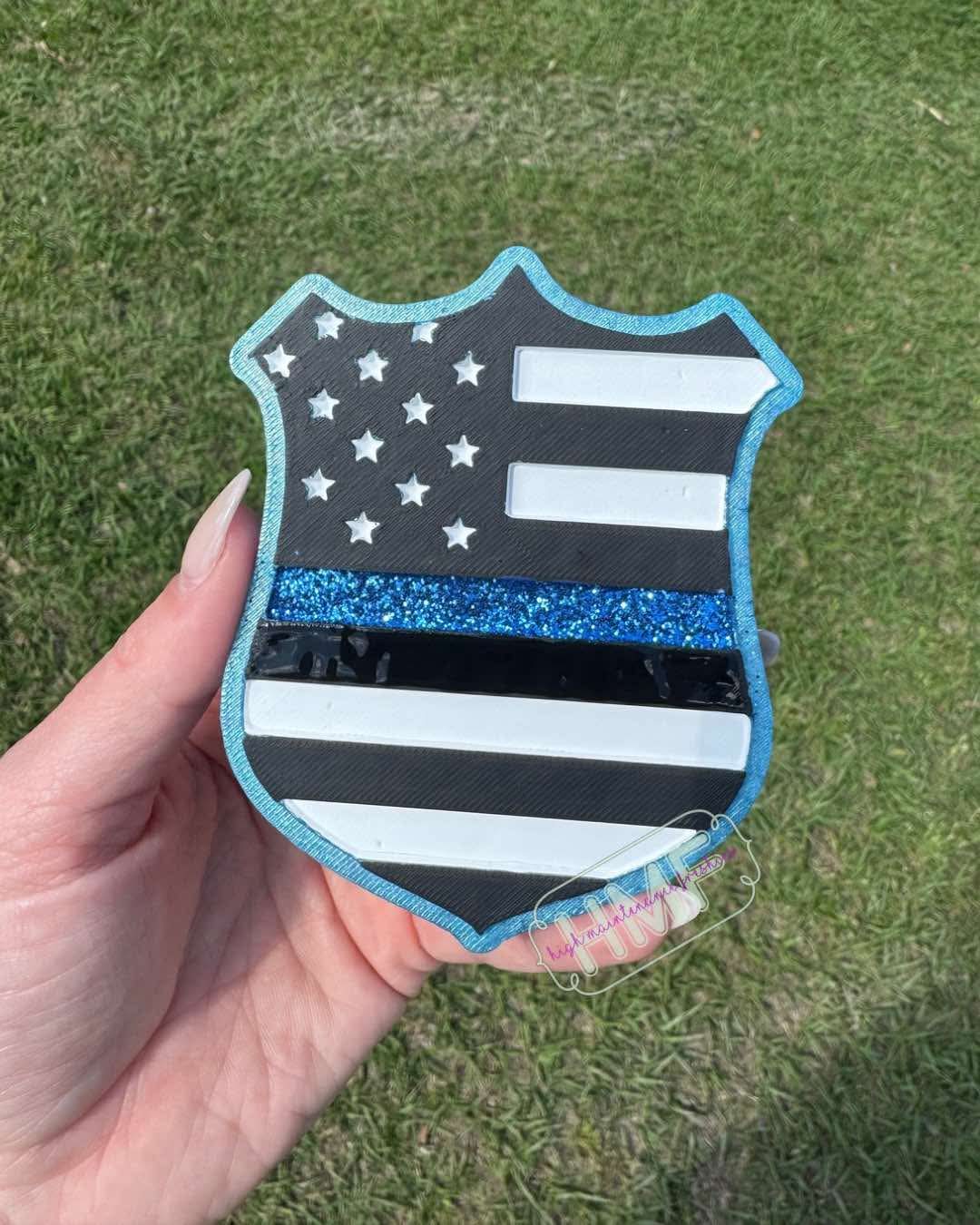 Flag Badge Freshie Mold