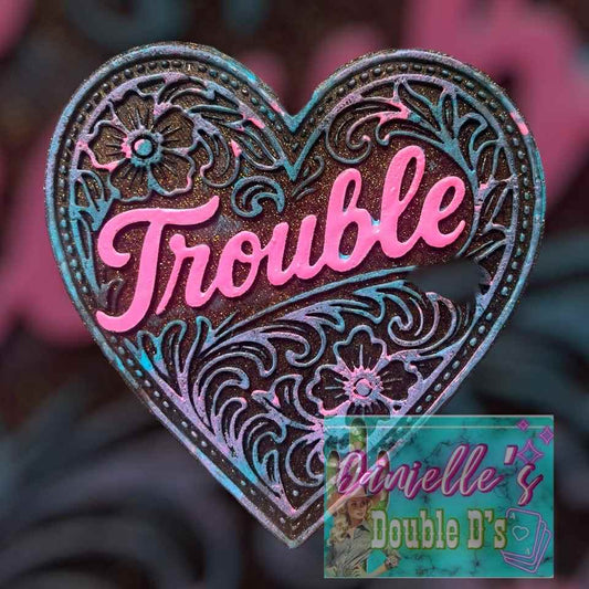 Tooled Trouble Heart Freshie Mold