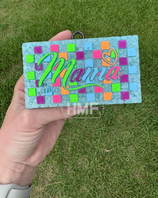 Checkered Mama Freshie Mold