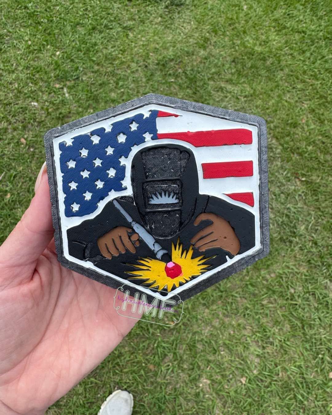 Welder Flag Freshie Mold