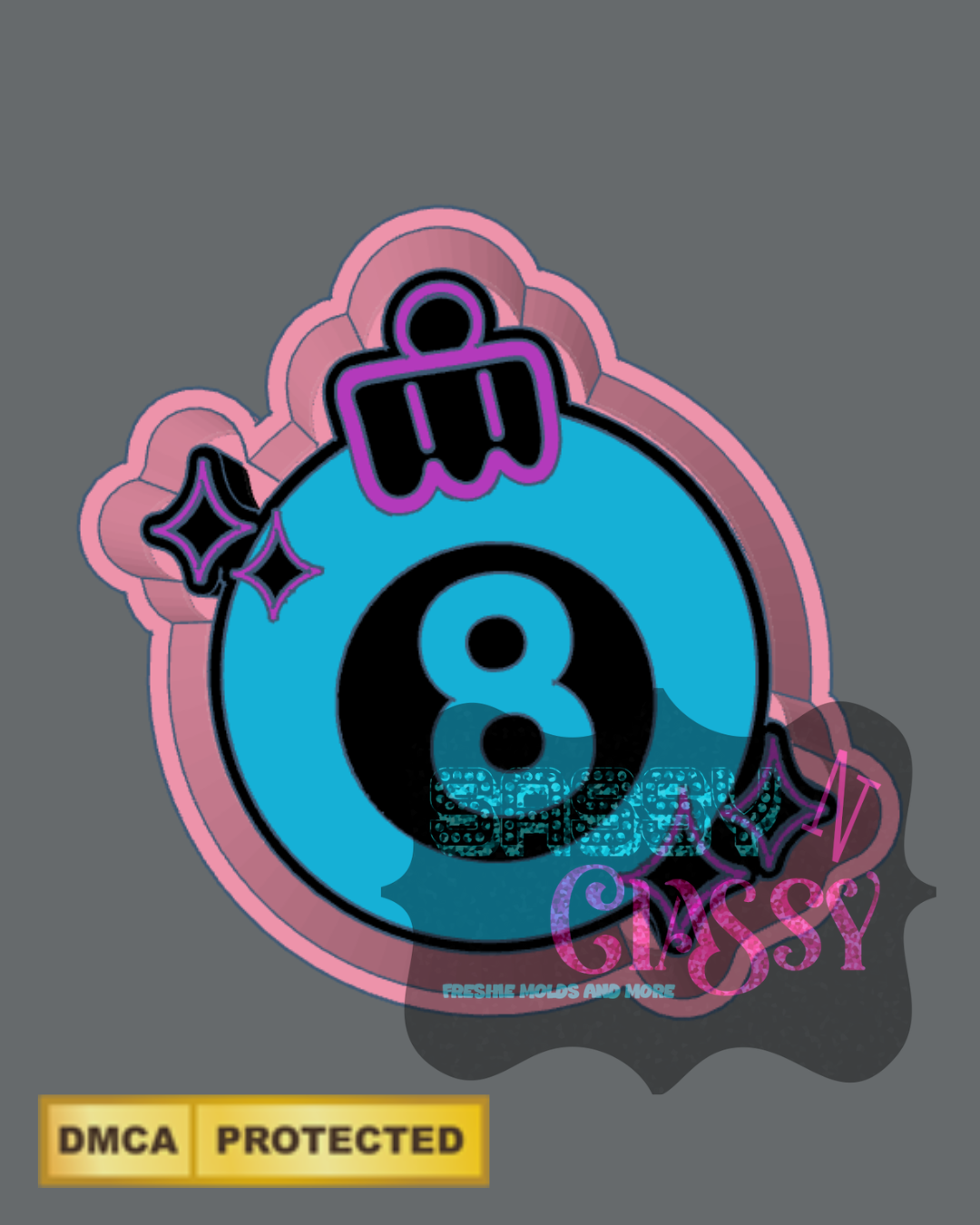 8 ball Ornament Freshie Mold