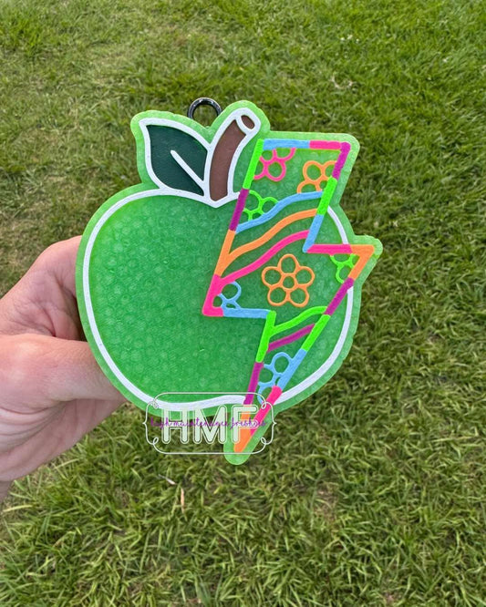 Apple with Groovy Bolt Freshie Mold