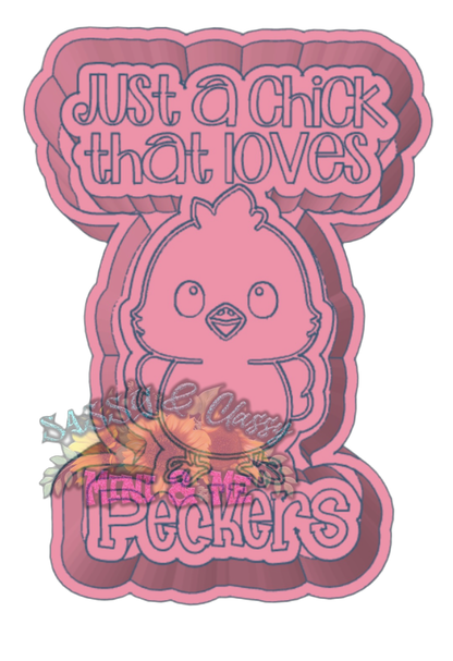 Chick Loves Peckers Freshie Mold