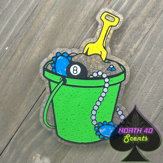 Pail of Turquoise Freshie Mold ***SNC Exclusive***