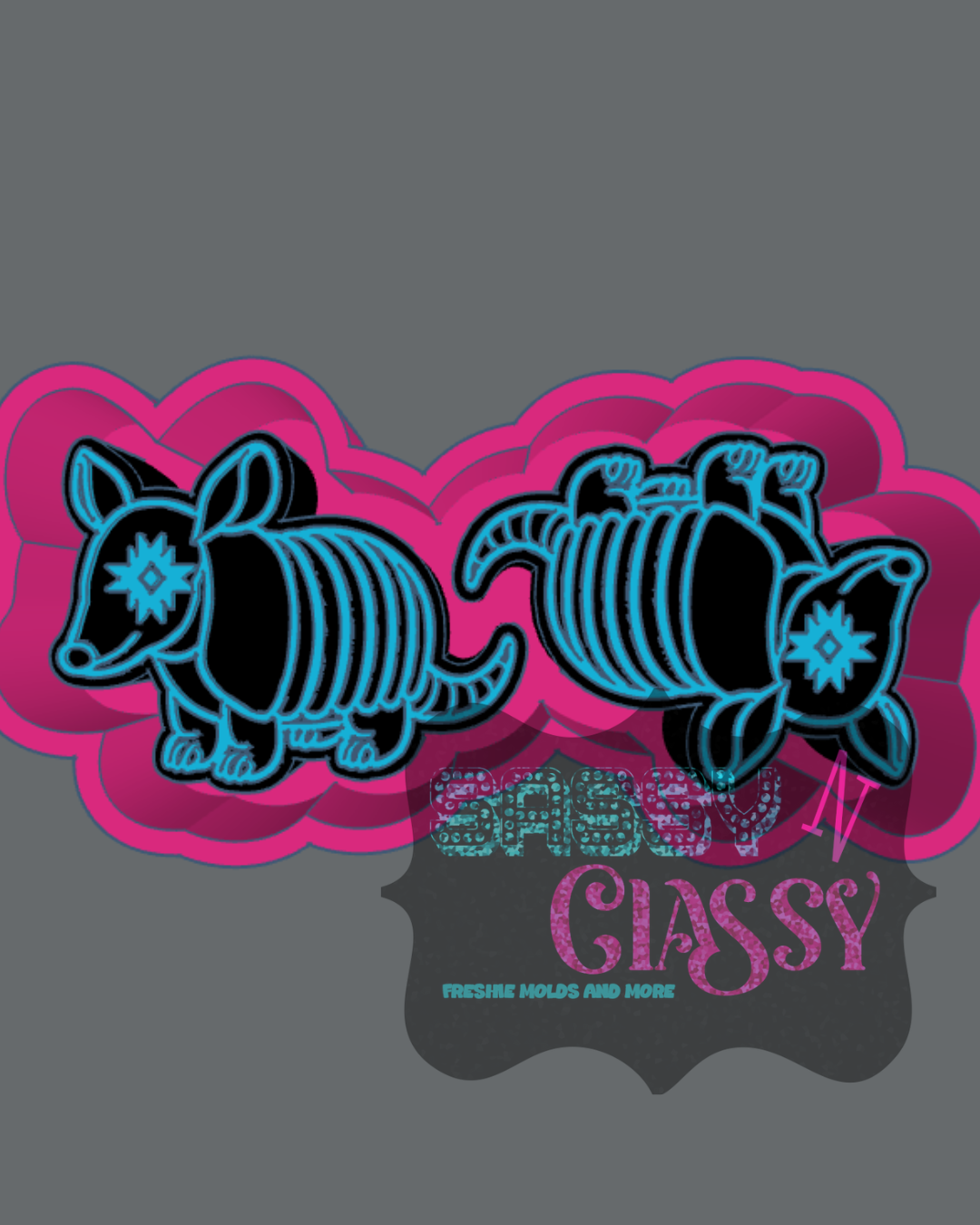 Armadillo Vent Freshie Mold