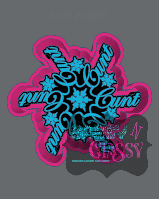 Cunt Snowflake Freshie Mold