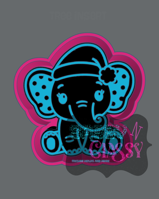 Christmas Elephant Freshie Mold