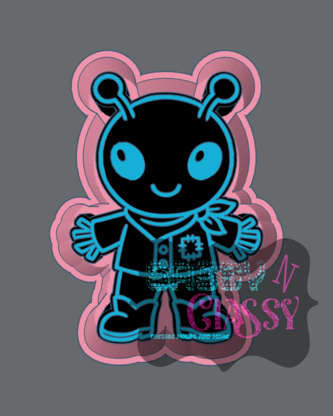 Alien Scarecrow Freshie Mold