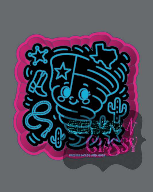 Texas Tornado Freshie Mold