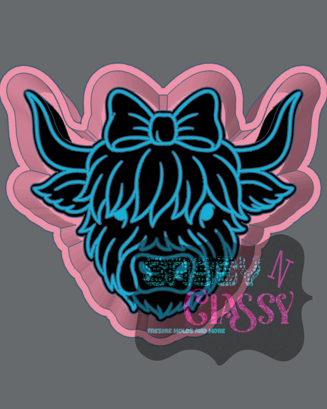 Highland with Bow Freshie Mold