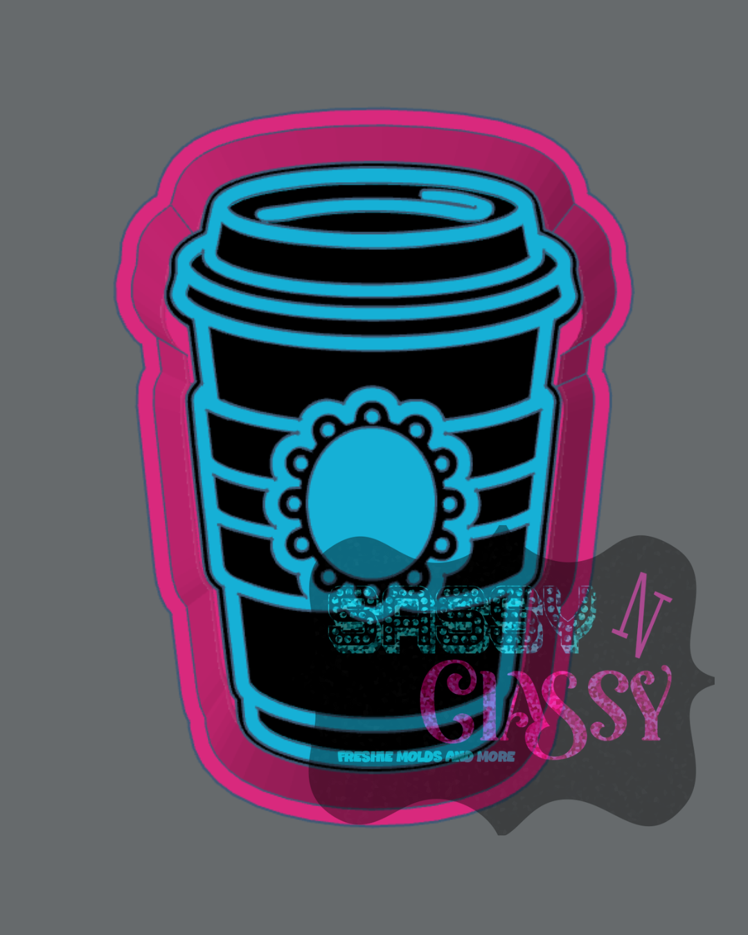 Concho Coffee Cup Freshie Mold