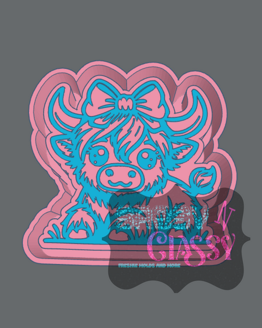 Pretty Cow Freshie Mold