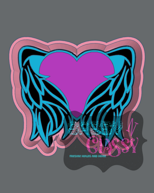 Heart with Angel Wings Insert Set