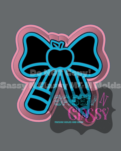 School Bow Freshie Mold