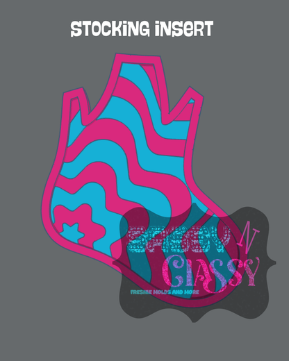 Stocking with Bow Insert Set