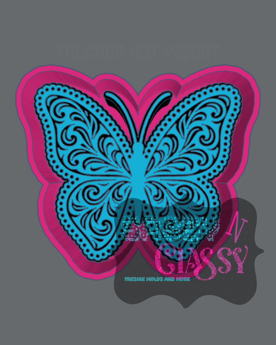 Tooled and Jeweled Butterfly Freshie Mold