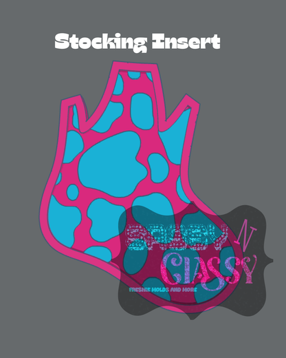 Stocking with Bow Insert Set