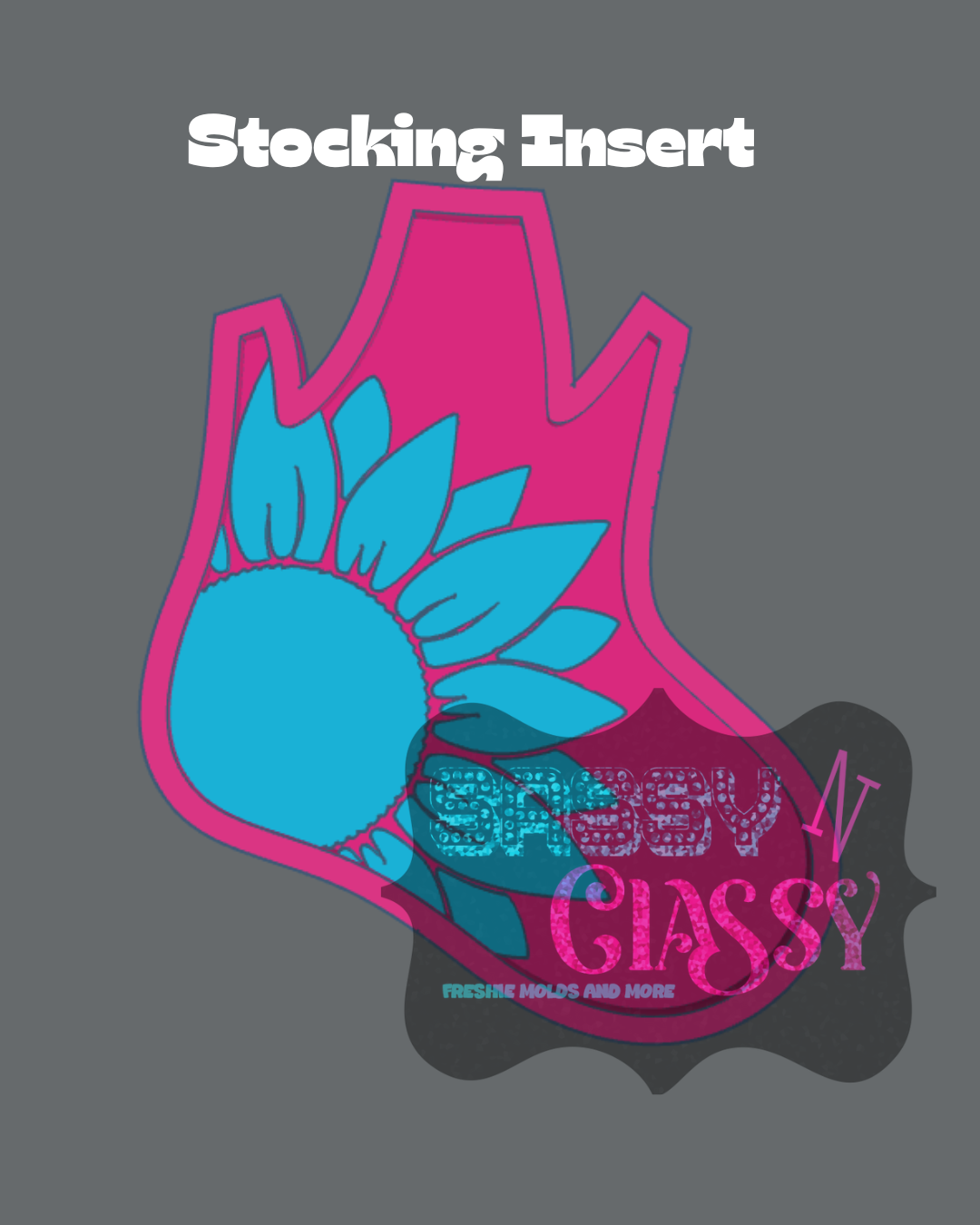 Stocking with Bow Insert Set