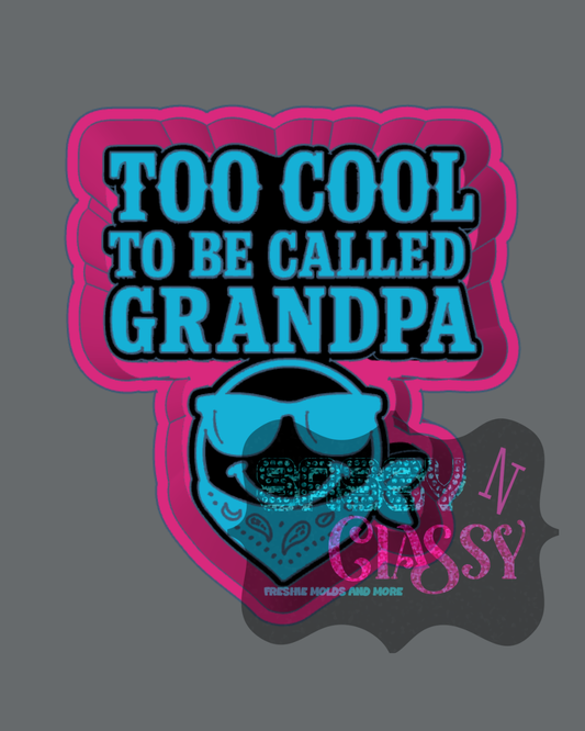 Too Cool Grandpa Freshie Mold