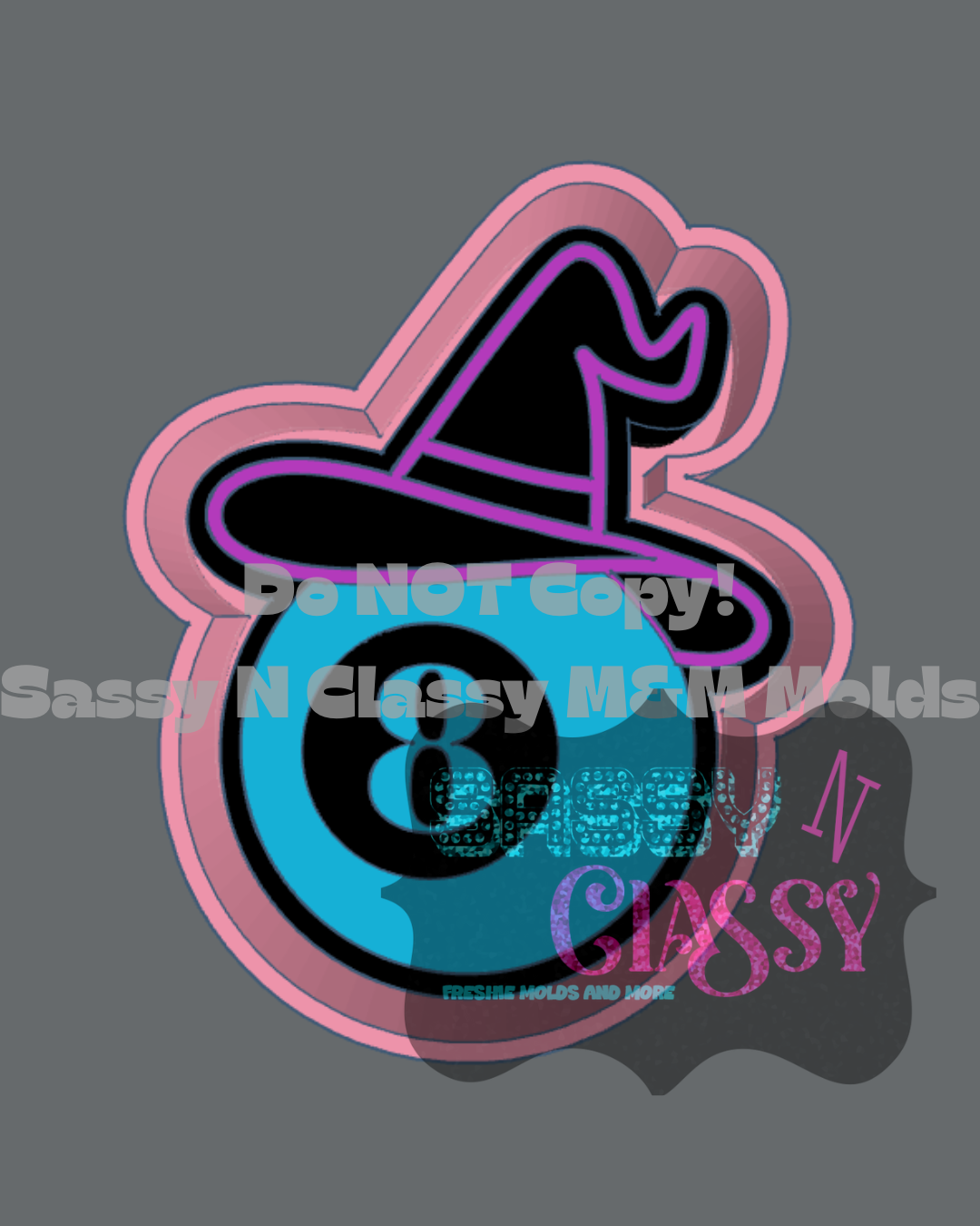 Witch 8 Ball Freshie Mold ***SNC Exclusive***