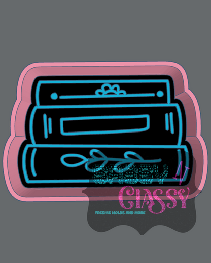 Book Stack Freshie Mold