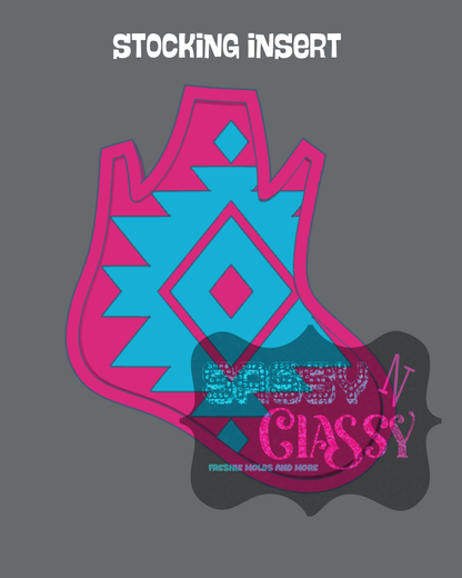 Stocking with Bow Insert Set