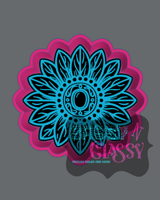 Concho Sunflower Freshie Mold