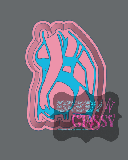 Pin Up Girl Freshie Mold