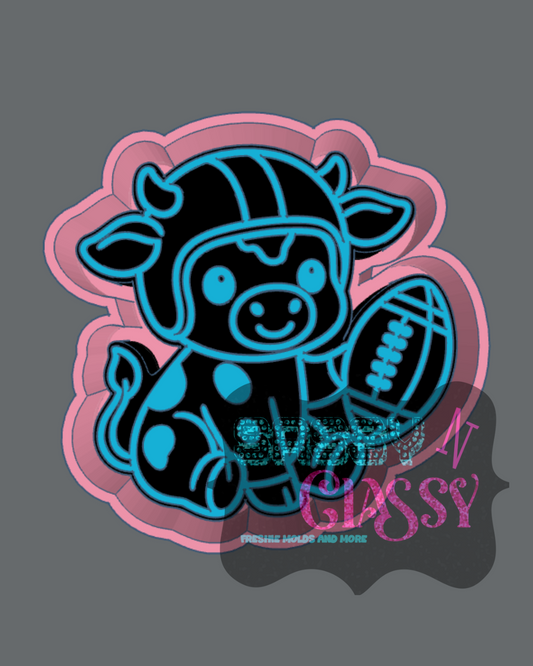Football Cow Freshie Mold