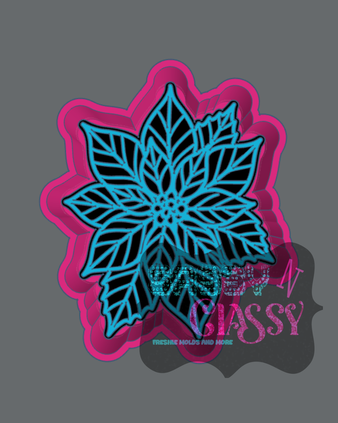 Poinsettia Freshie Mold